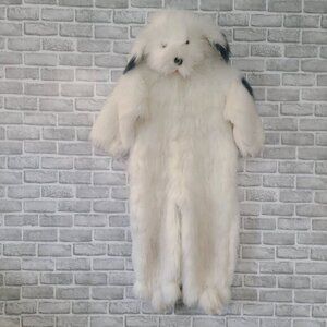 Vtg Warm Halloween Costume Shaggy Sheep Dog L 6-7 Plush Sheepdog Costco Dressup